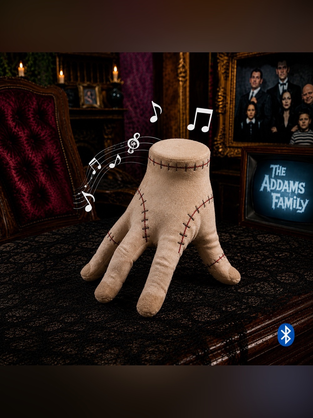 Wednesday “Thing” hand Bluetooth plush speaker.